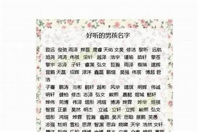 夏至未时出生的男孩宜用什么字起名有好命？