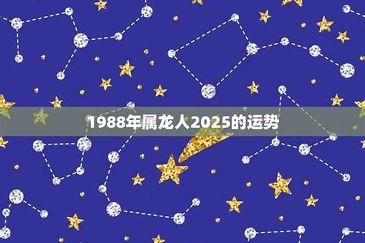 2025年1988属龙人的全年运势