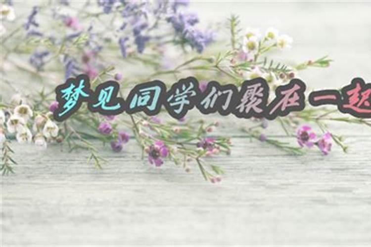 梦见老同学相聚一起玩的预兆