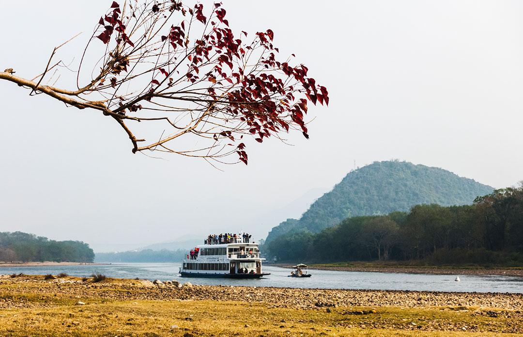 桂林夕阳黄昏旅游