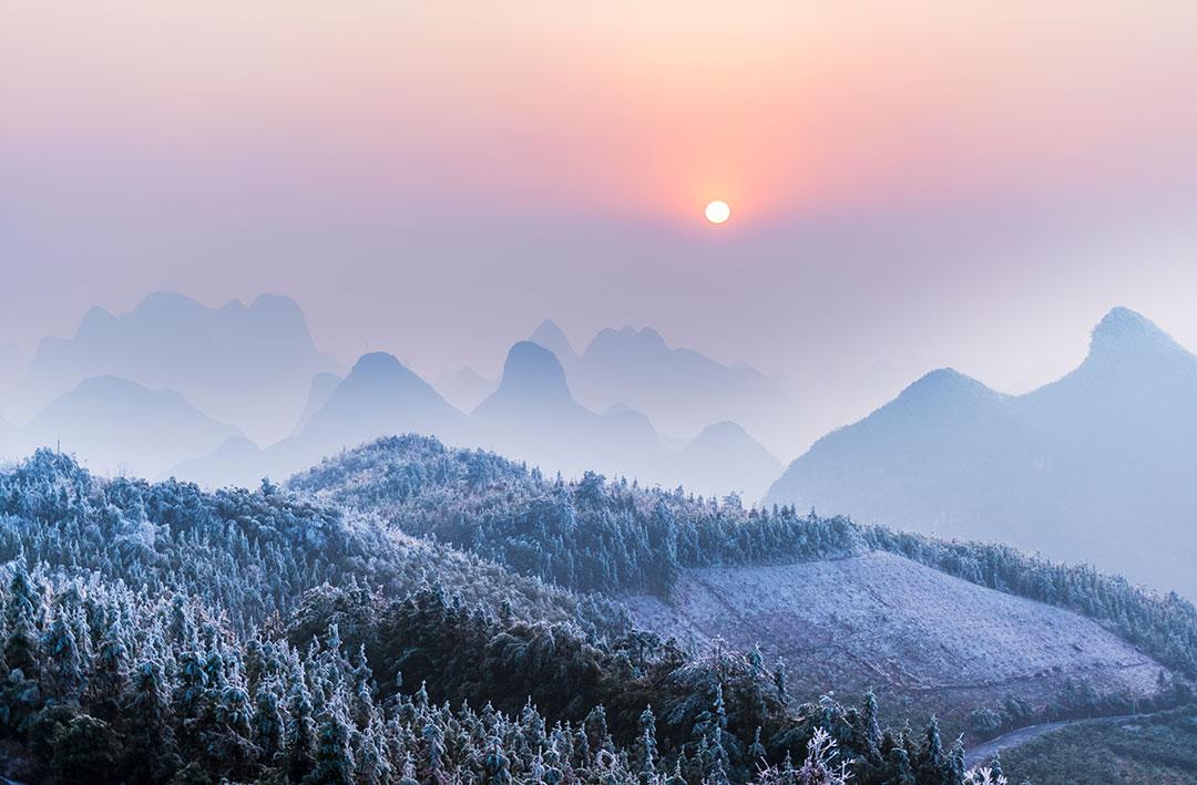 桂林桃花江边，青石板路桂北民居特色豆腐，特色旅游名村-鲁家村